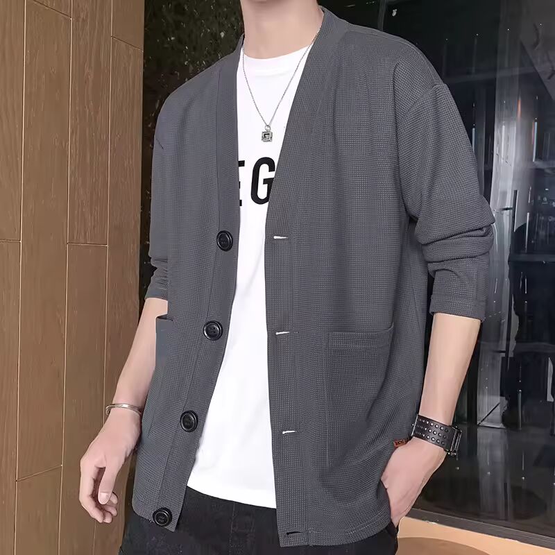 2024 Men's Jacket Summer Ice Silk Quick Drying Jacket High-End Business Casual Waistcoat Solid Color All-In-One Trench Coat 5XL